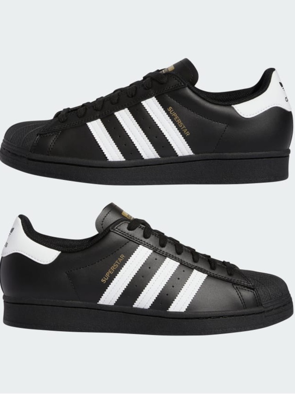 Adidas Core Black White Superstar Shoes Men’s Sz 7 / Woman’s 8.5 Blokecore Indie